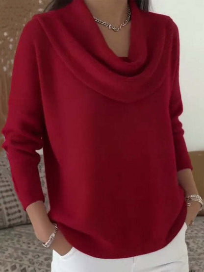Casual Long Sleeve Knitted Sweater