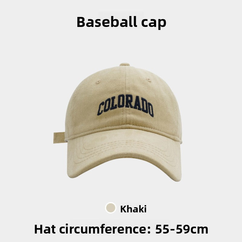 Embroidered little fox baseball cap