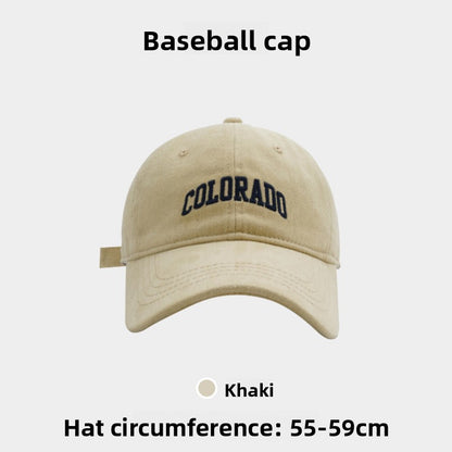 Embroidered little fox baseball cap