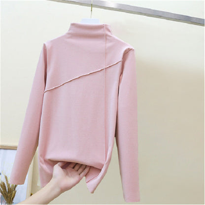 velvet turtleneck shirt