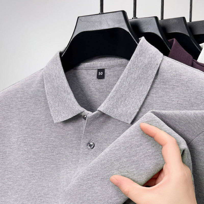Long-staple cotton men's polo shirt