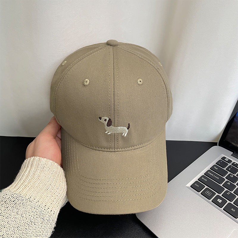 Embroidered little fox baseball cap