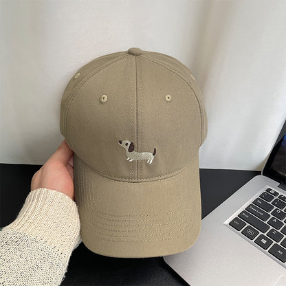 Embroidered little fox baseball cap