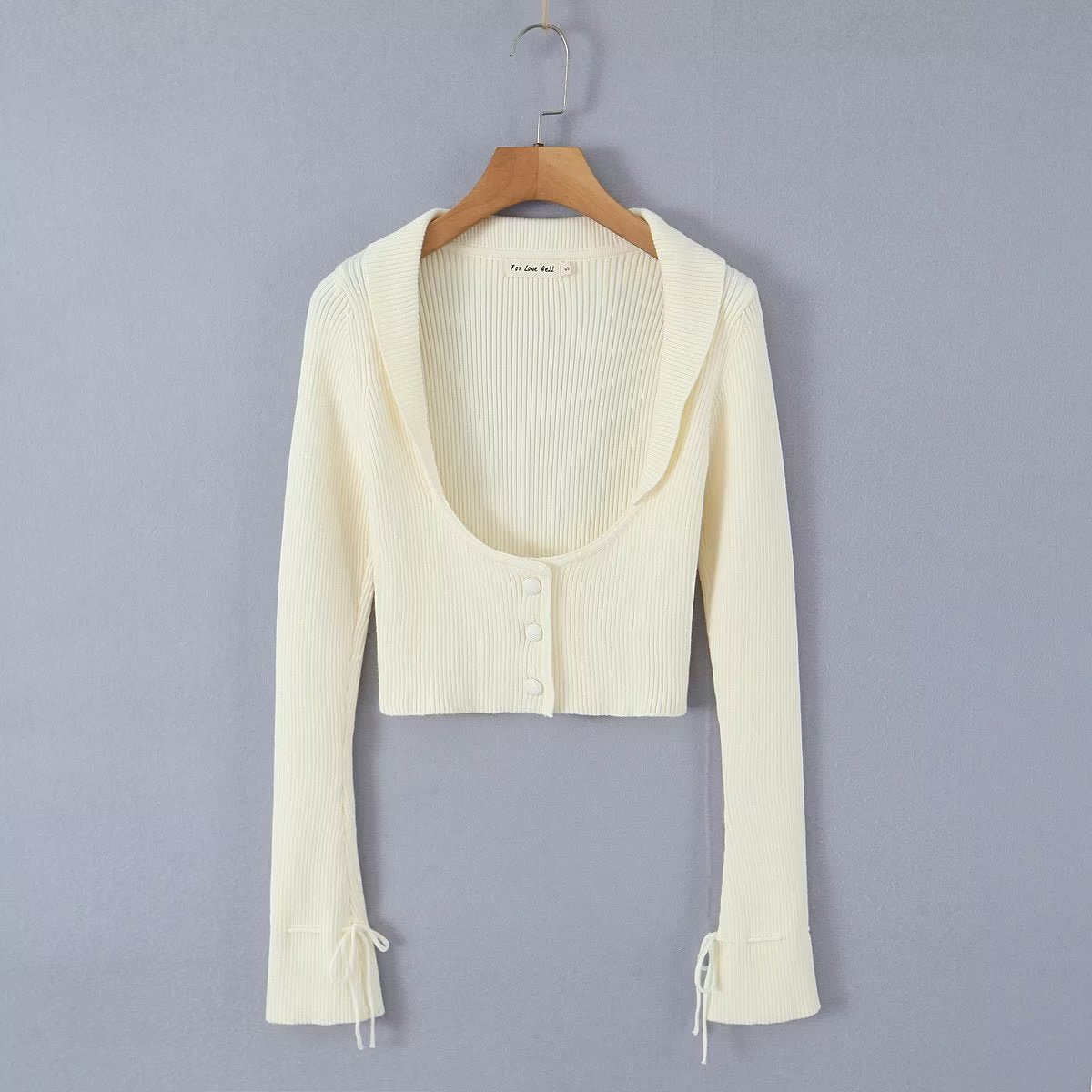 Women's Knit Camisole Long-Sleeve Top and Pleated Skirt Set