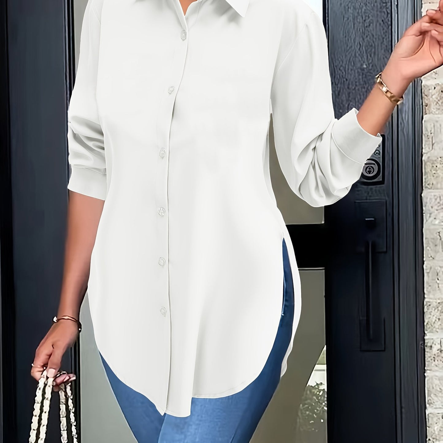 Ladies' long-sleeved shirts