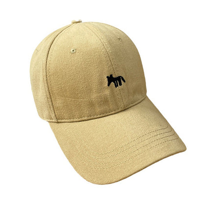 Embroidered little fox baseball cap