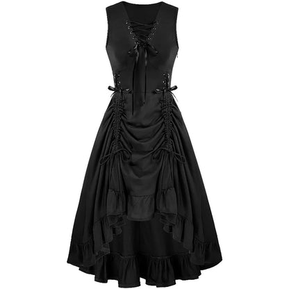 Victorian Vintage High Waist Dress