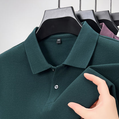 Long-staple cotton men's polo shirt