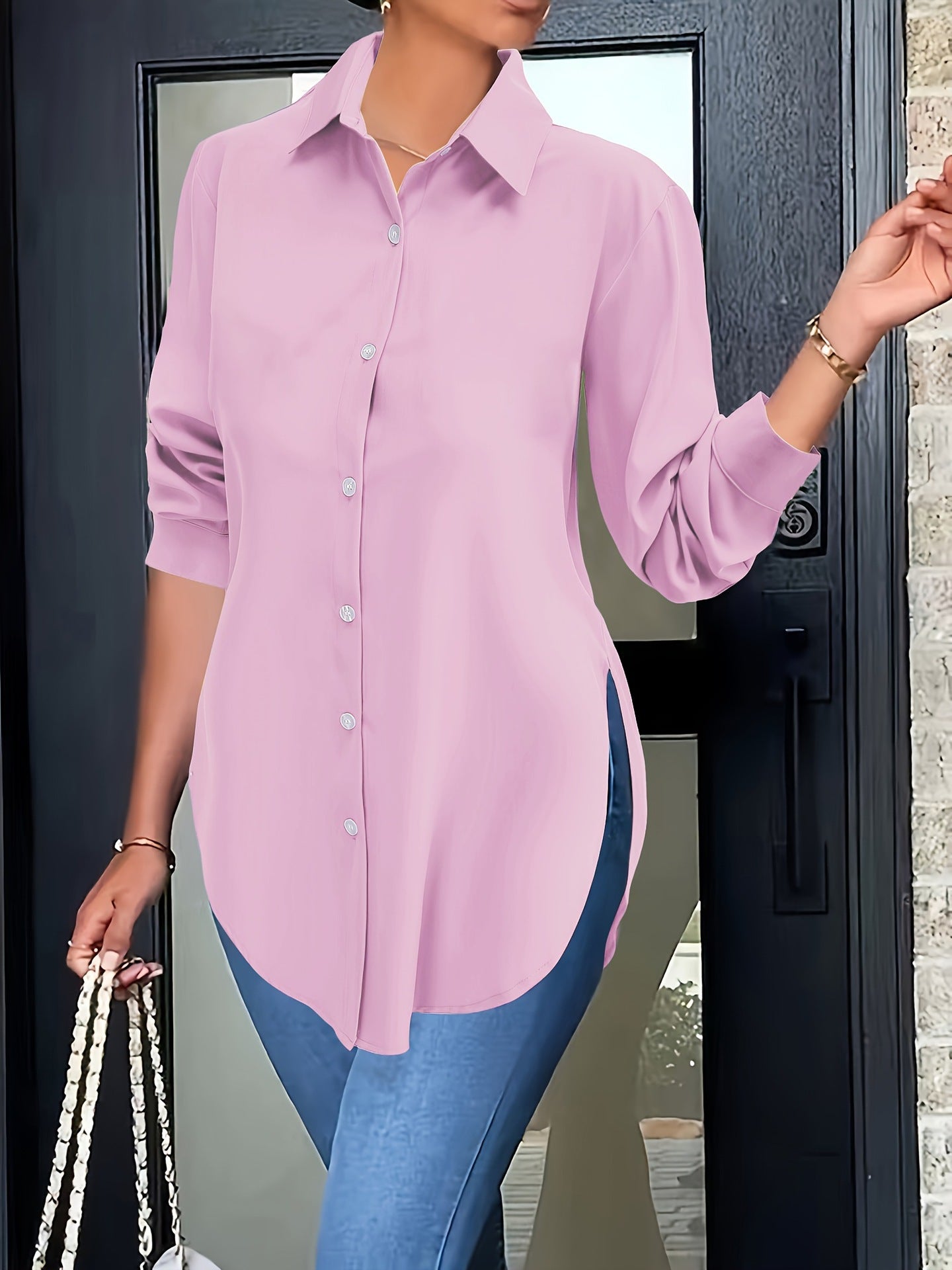 Ladies' long-sleeved shirts