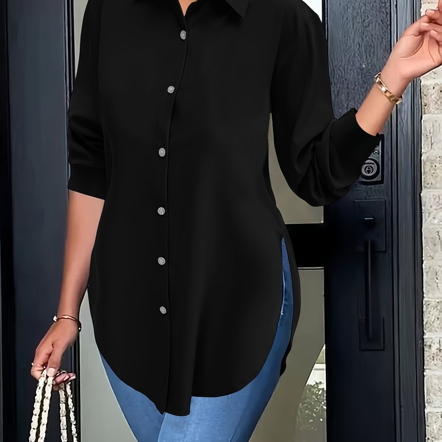 Ladies' long-sleeved shirts