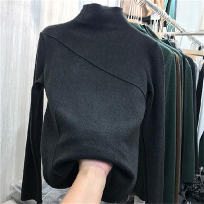 velvet turtleneck shirt