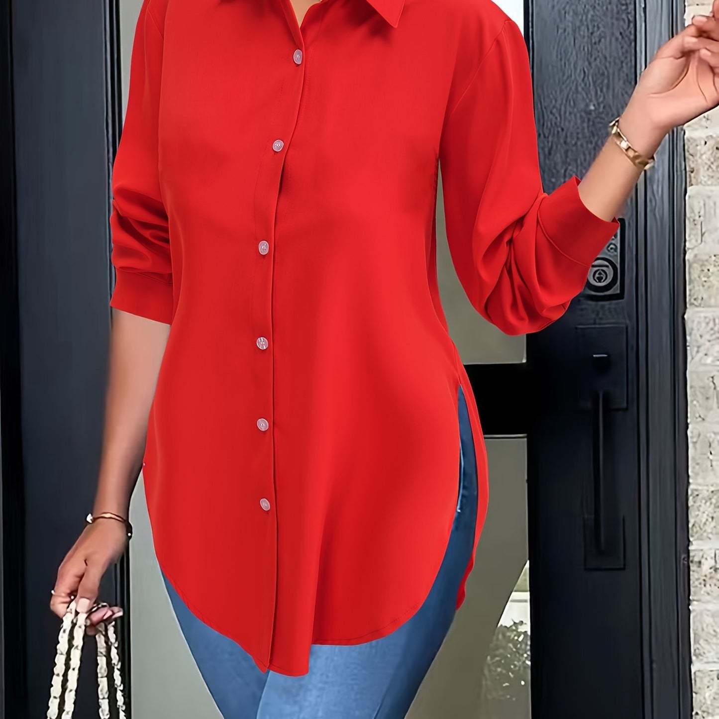 Ladies' long-sleeved shirts