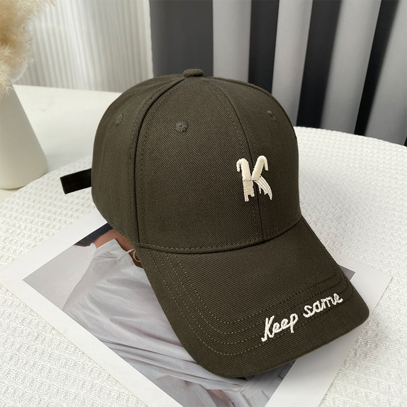 Embroidered little fox baseball cap