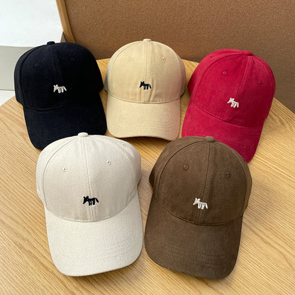 Embroidered little fox baseball cap