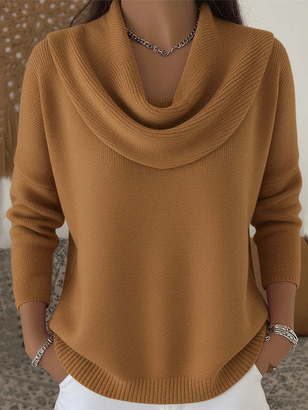 Casual Long Sleeve Knitted Sweater